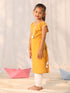 Girl's' Mustard Kurta Leggings Set