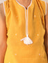 Girl's' Mustard Kurta Leggings Set