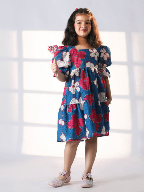 Girl's' Blue Dress