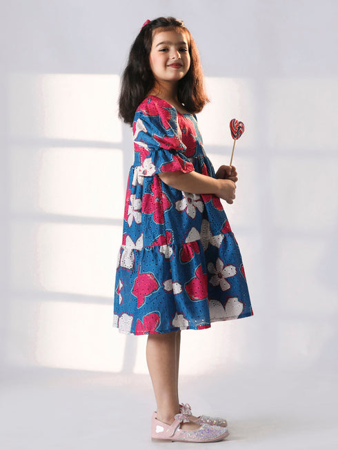 Girl's' Blue Dress