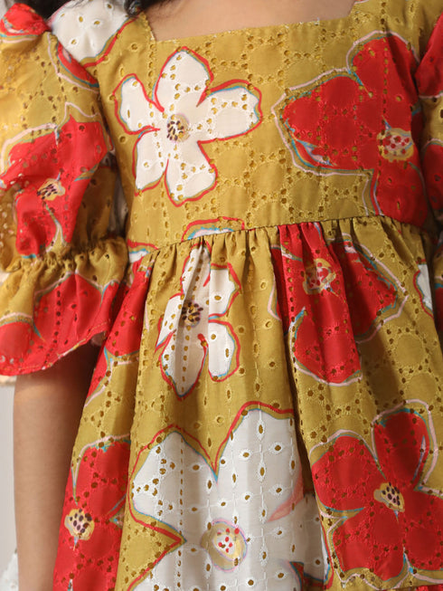 Girl's' Mustard Dress