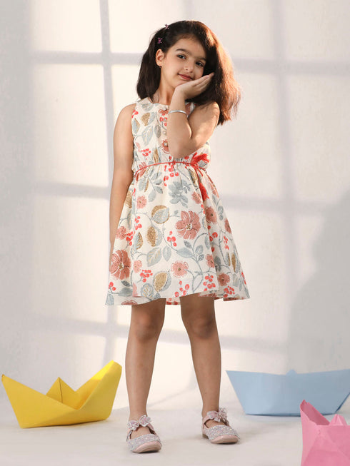 Girl's' Multi Color Dress