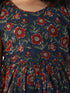Girl's' Rust And Navy Blue Dress