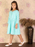 Girl's Green Pure Cotton Chikankari Kurta