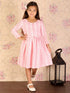 Girl's Pink Pure Cotton Chikankari Kurta