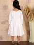 Girl's White Pure Cotton Chikankari Kurta