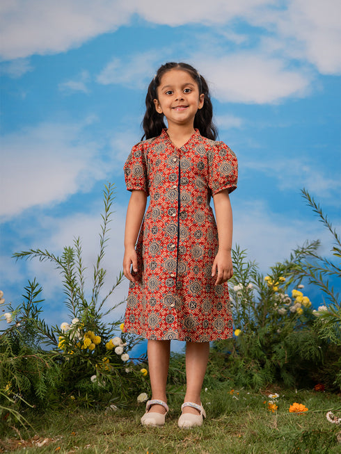 Girl's' Rust Dress