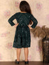 Girl's Green Mirror Kurta