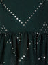 Girl's Green Mirror Kurta