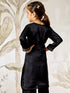 Girl's Black Silk Kurta