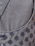 Girl's Grey Anarkali Kurta Pyjama Set With Potli Bag