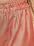 Girl's Pink Anarkali Kurta Pyjama Set With Potli Bag