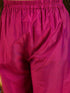 Girl's' Yellow And Pink Ethnic Kurta Pant Set