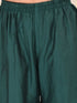 Girl's' Green Embellished Kurta Pyjama Set