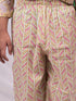 Girl's' Yellow Printed Kurta Patiala Set