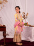 Girl's' Yellow Kurta And Sharara Set