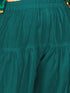 Girl's Green Kurta Salwar And Dupatta Set