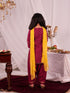 Girl's Pink Kurta Salwar And Dupatta Set