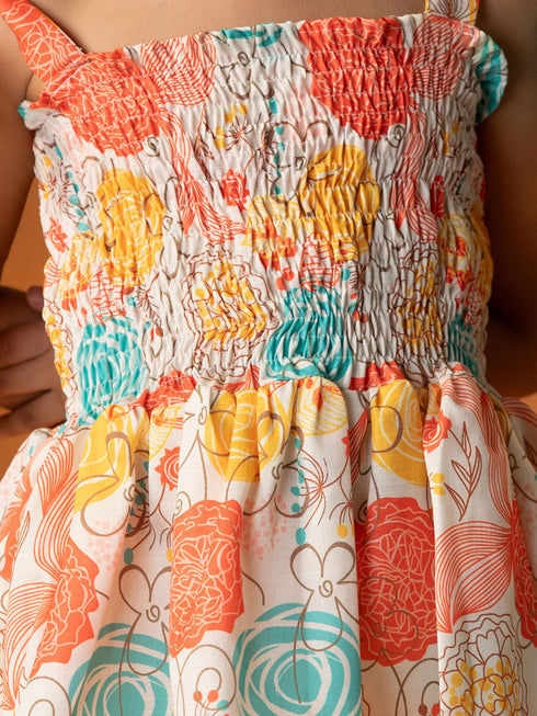 Girl's' Multicolour Kurta And Patiala