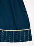 Girl's' Turquoise Kurta Set With Dupatta