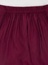 Girl's' Wine Kurta Set With Dupatta