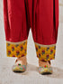Girl's Tween Mustard Floral Kurta Patiala Set With Dupatta