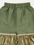 Girl's' Green Kurta Sharara Set With Dupatta