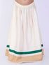 Girl's Green & White Pavda Pattu Lehenga Choli Set