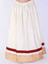 Girl's Maroon & White Pavda Pattu Lehenga Choli Set