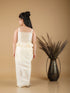 Girl's Gold Draped Skirt With Crop Top