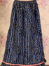 Girl's Blue Bandhani Top And Long Skirt Set