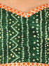 Girl's Green Bandhani Top And Long Skirt Set