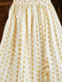 Girl's' Cream And Gold Jacquard Lehenga