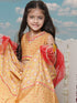 Girl's' Floral Printed Lehenga Choli With Dupatta