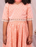 Girl's' Pink Lehenga Set