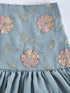Girl's' Aqua Lehenga Set