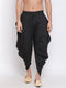 Men's Black Solid Dhoti Pant