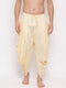 Men's Cream Solid Dhoti Pant