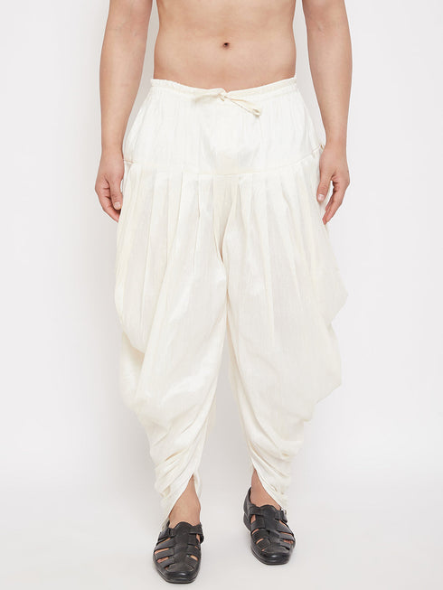 Men's Cream Dhoti Pants