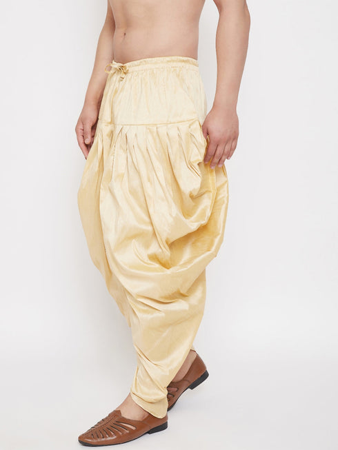 Men's Gold Dhoti Pants