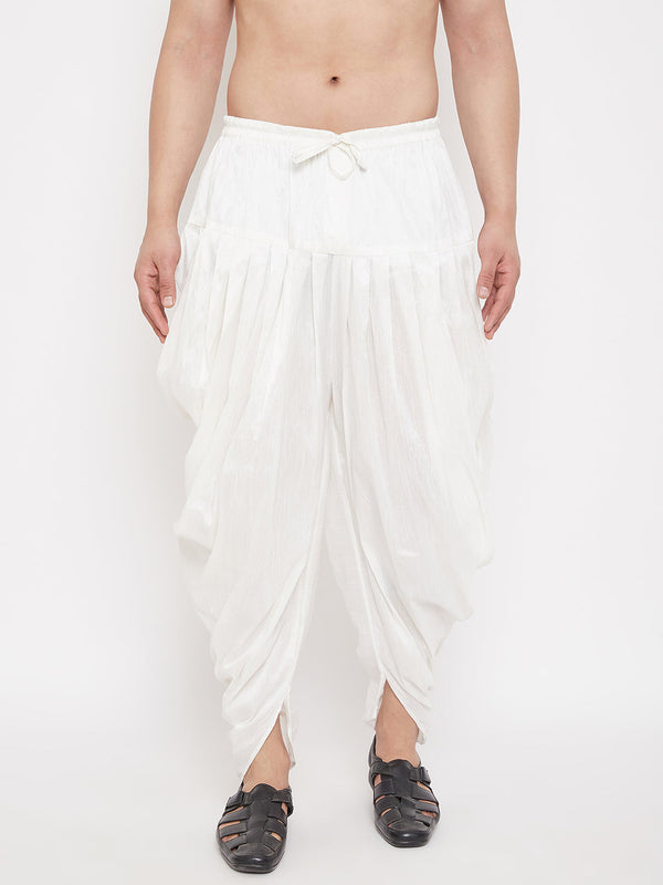 Men's White Dhoti Pants