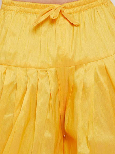 Men's Yellow Dhoti Pants