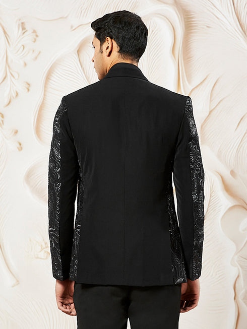 Men's Black Imported Suting Blazer