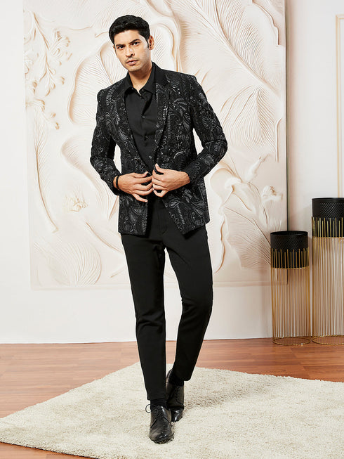 Men's Black Imported Suting Blazer