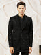 Men's Black Georgette Blazer