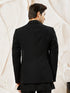 Men's Black Georgette Blazer