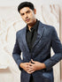 Men's Navy Blue Velvet Blazer
