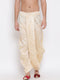 Men's Gold Embroidered Dhoti Pant