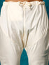 Men's Beige Imported Jacquard Indo With Kurta Pyjama Set