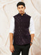 Men's Wine Silk Blend Jacket